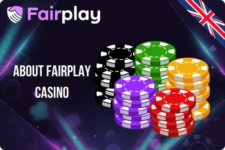 Fairplay Casino about section graphic with casino chips